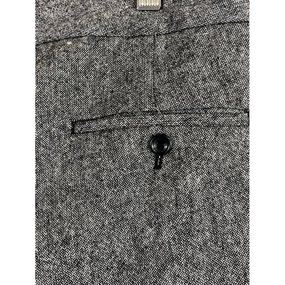 Express Wool Shorts 10 Gray Cuffed Y2K Preppy Academia Leopard Print 80s Classic - Picture 12 of 16